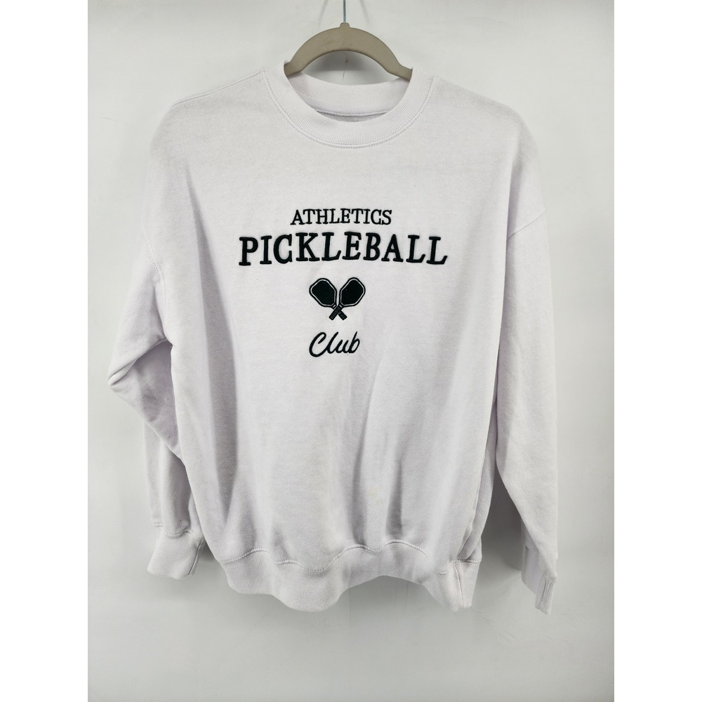 Reflex Athletics‎ Pickleball Club White Graphic Sweatshirt Size S